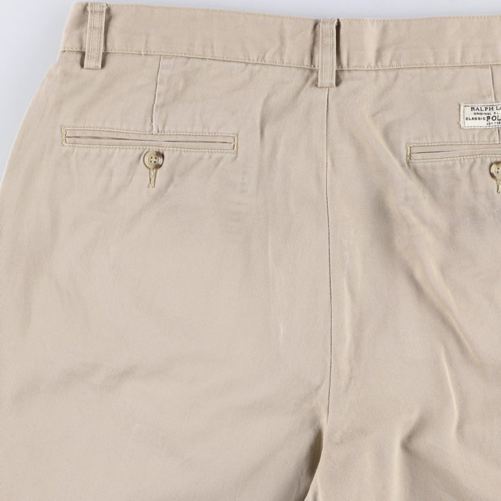 Ralph Lauren POLO by Ralph Lauren PROSPECT SHORT Chino shorts Short pants Men's W34 equivalent cotton beige type brown Vintage Second Hand