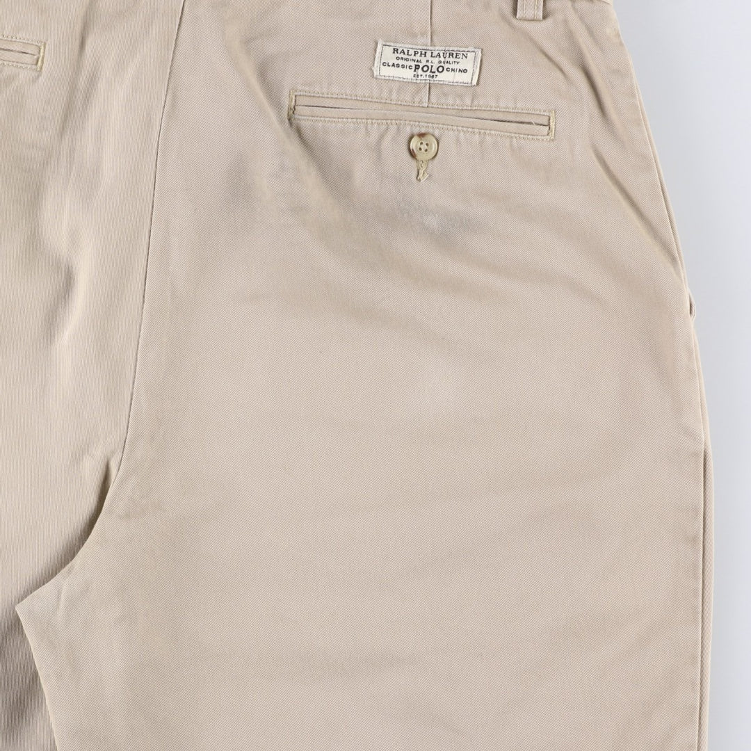 Ralph Lauren POLO by Ralph Lauren PROSPECT SHORT Chino shorts Short pants Men's W34 equivalent cotton beige type brown Vintage Second Hand