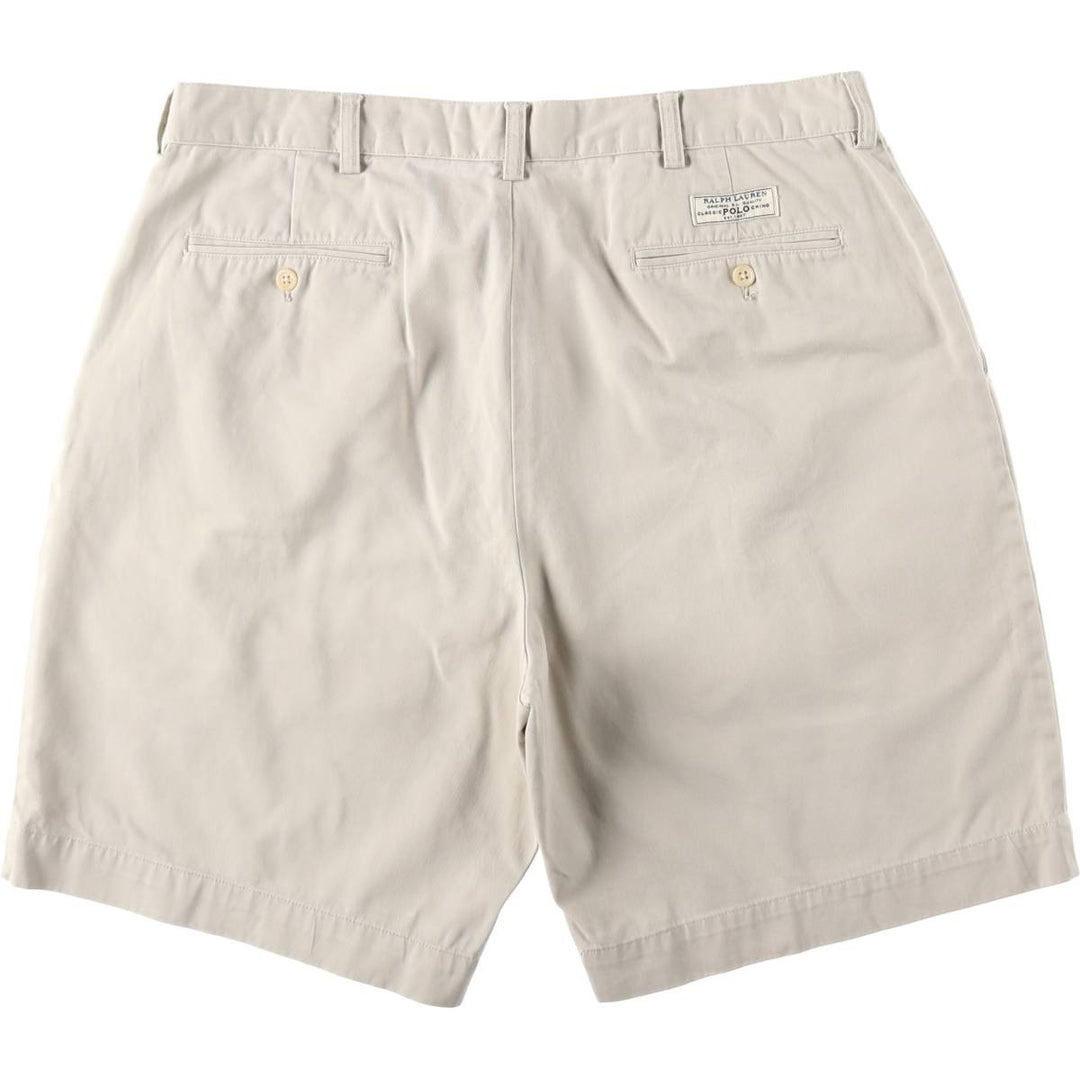 Ralph Lauren POLO by Ralph Lauren PROSPECT SHORT chino shorts, men's size W37 cotton Beige type Vintage Second Hand