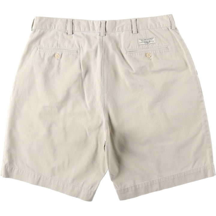 Ralph Lauren POLO by Ralph Lauren PROSPECT SHORT chino shorts, men's size W37 cotton Beige type Vintage Second Hand
