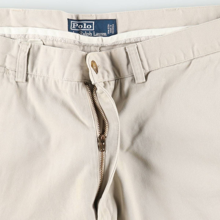 Ralph Lauren POLO by Ralph Lauren PROSPECT SHORT chino shorts, men's size W37 cotton Beige type Vintage Second Hand