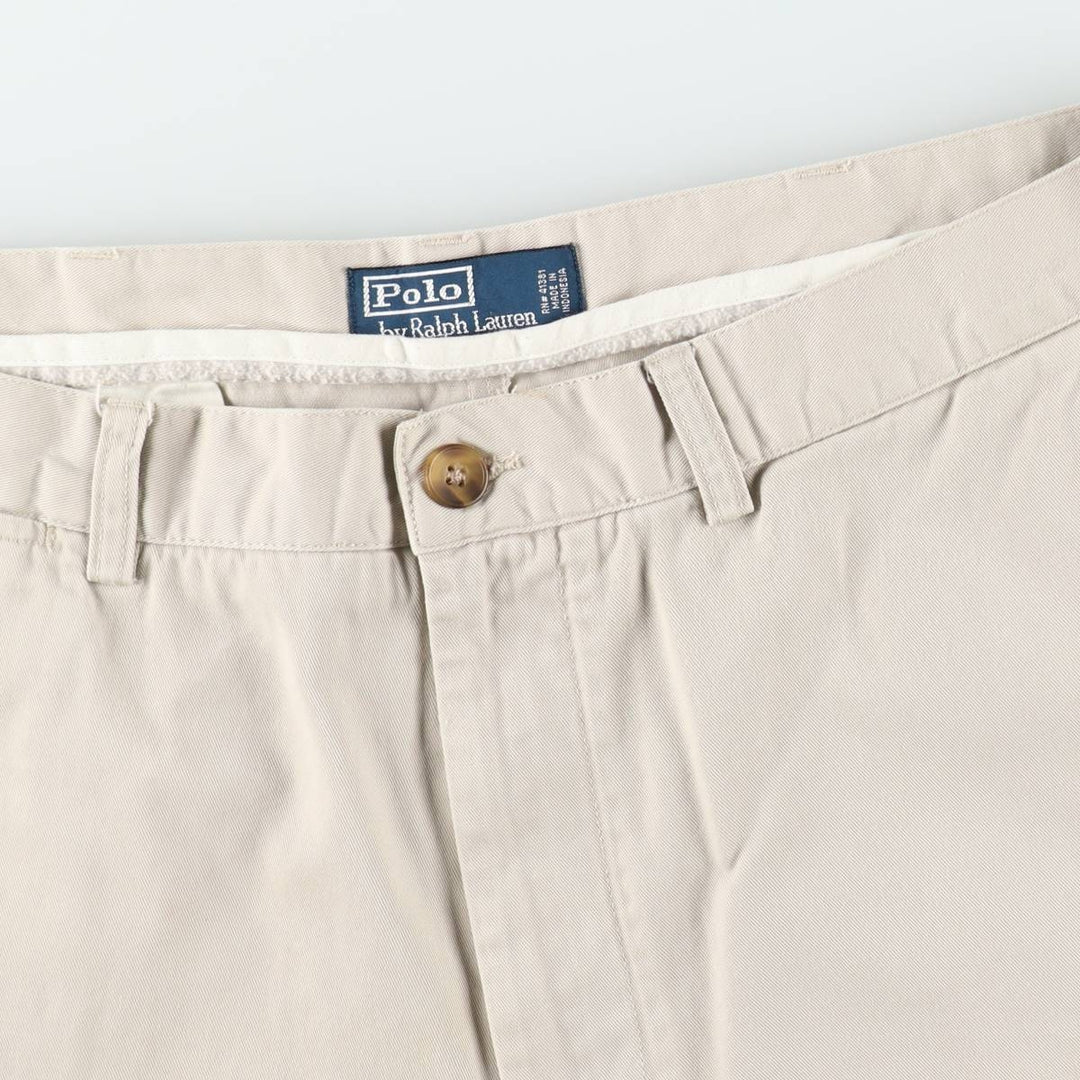 Ralph Lauren POLO by Ralph Lauren PROSPECT SHORT chino shorts, men's size W37 cotton Beige type Vintage Second Hand