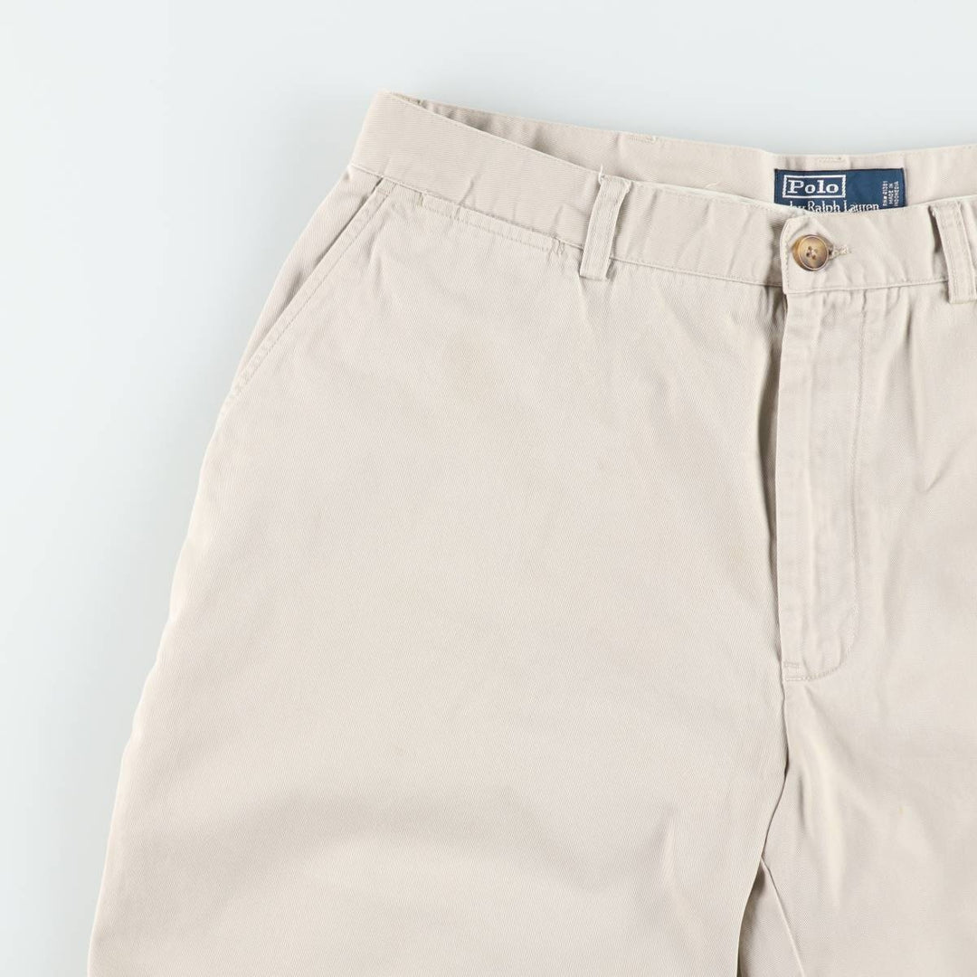 Ralph Lauren POLO by Ralph Lauren PROSPECT SHORT chino shorts, men's size W37 cotton Beige type Vintage Second Hand