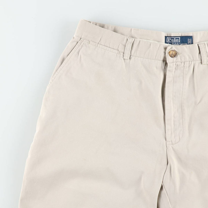 Ralph Lauren POLO by Ralph Lauren PROSPECT SHORT chino shorts, men's size W37 cotton Beige type Vintage Second Hand