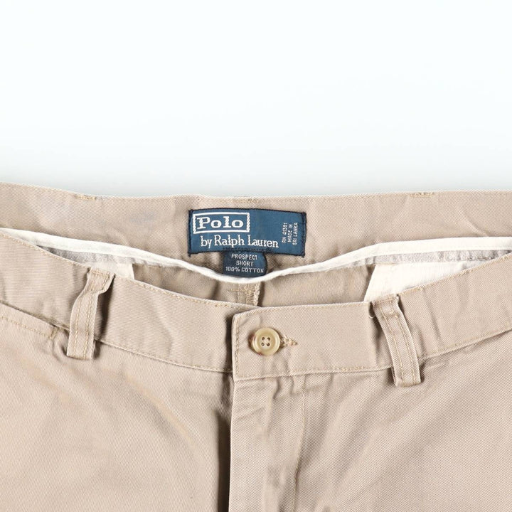 Ralph Lauren POLO by Ralph Lauren PROSPECT SHORT Chino shorts Short pants Men's w36 equivalent cotton Beige type Vintage Second Hand
