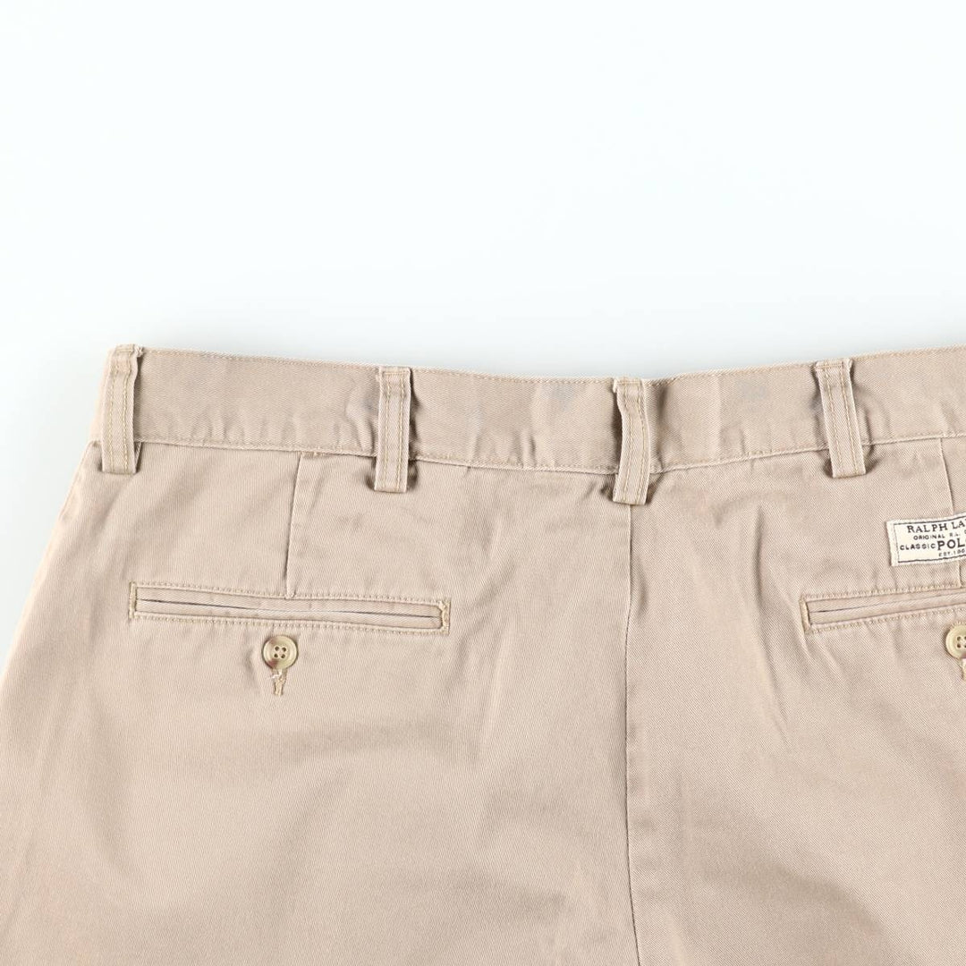 Ralph Lauren POLO by Ralph Lauren PROSPECT SHORT Chino shorts Short pants Men's w36 equivalent cotton Beige type Vintage Second Hand