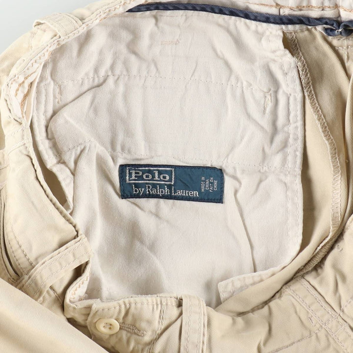 Ralph Lauren POLO by Ralph Lauren Chino Shorts, Shorts, Men's, W34 equivalent cotton Beige type Vintage Second Hand