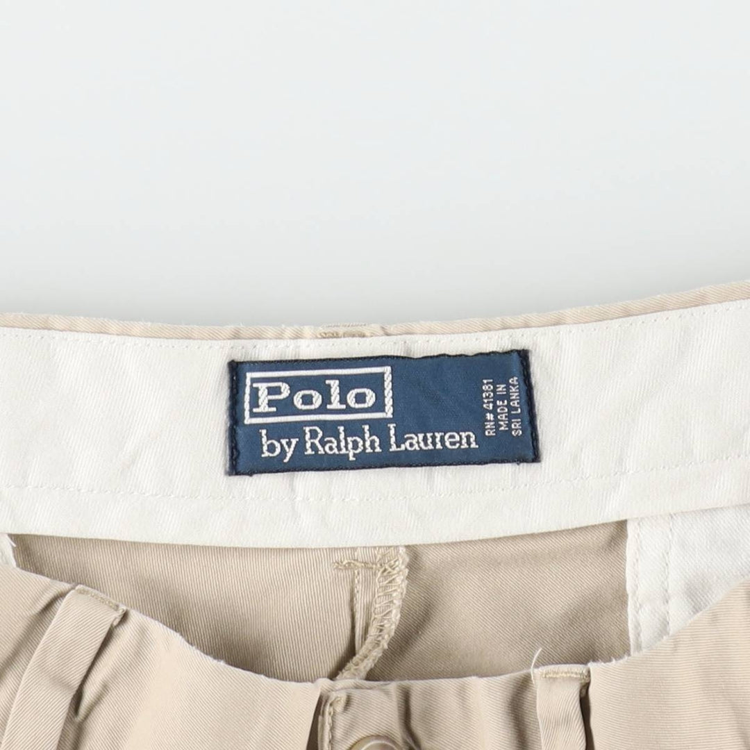 Ralph Lauren POLO by Ralph Lauren Chino Shorts Shorts Men's W35 equivalent cotton Beige type Vintage Second Hand