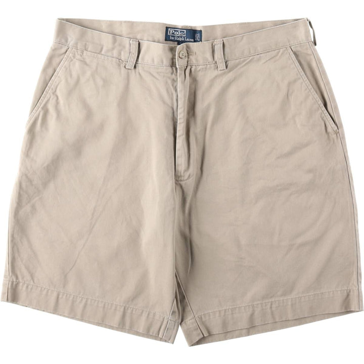 Ralph Lauren POLO by Ralph Lauren PROSPECT SHORT chino shorts, men's size W37 cotton Beige type Vintage Second Hand