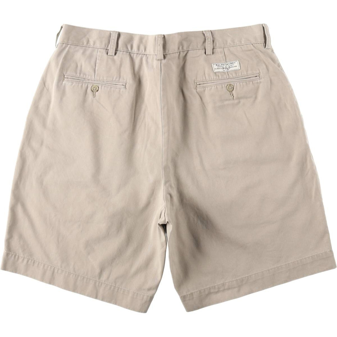 Ralph Lauren POLO by Ralph Lauren PROSPECT SHORT chino shorts, men's size W37 cotton Beige type Vintage Second Hand