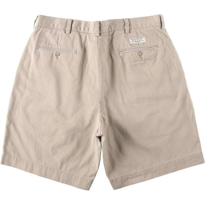 Ralph Lauren POLO by Ralph Lauren PROSPECT SHORT chino shorts, men's size W37 cotton Beige type Vintage Second Hand