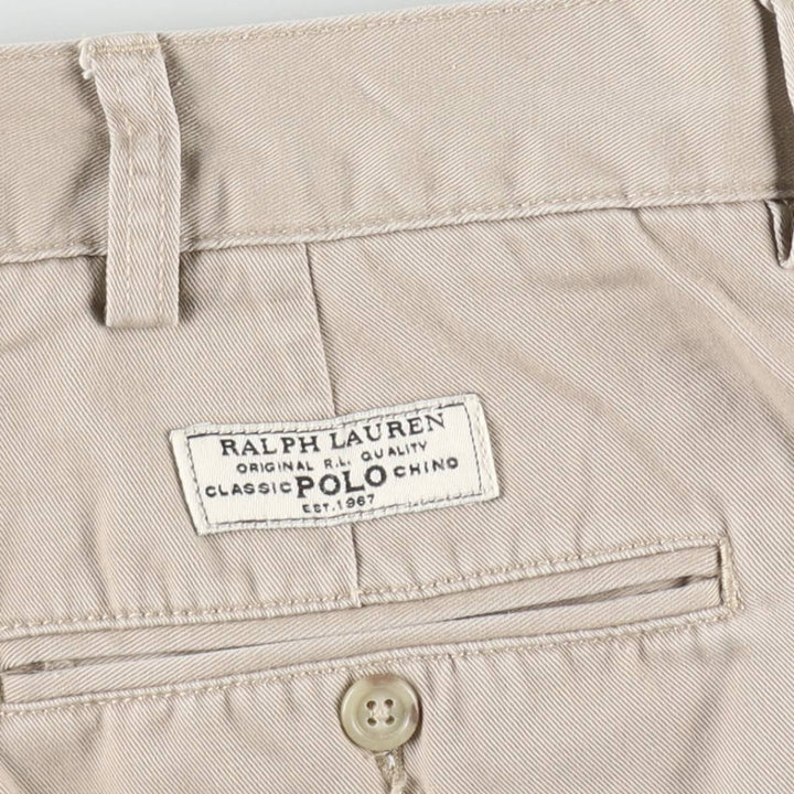 Ralph Lauren POLO by Ralph Lauren PROSPECT SHORT chino shorts, men's size W37 cotton Beige type Vintage Second Hand