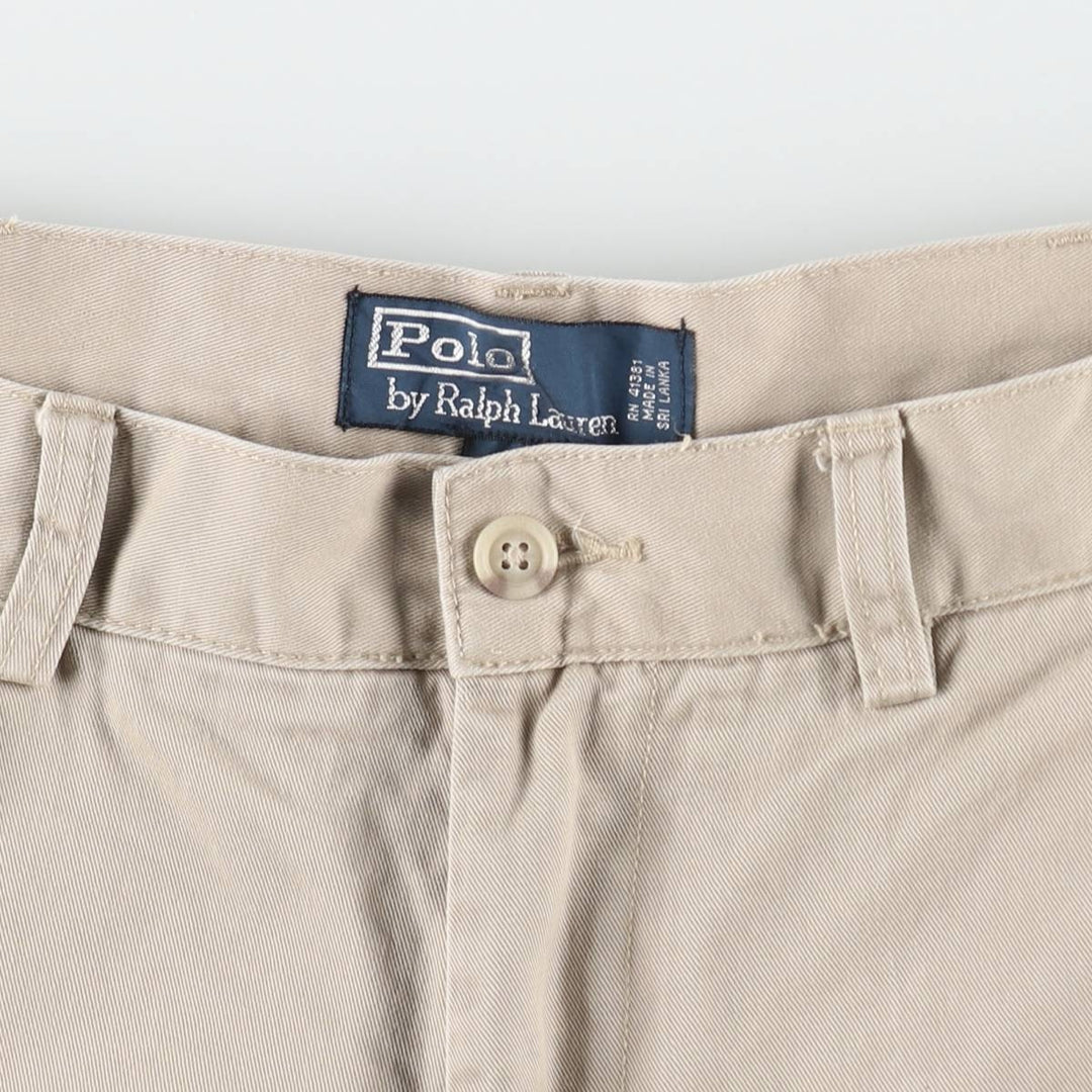 Ralph Lauren POLO by Ralph Lauren PROSPECT SHORT chino shorts, men's size W37 cotton Beige type Vintage Second Hand