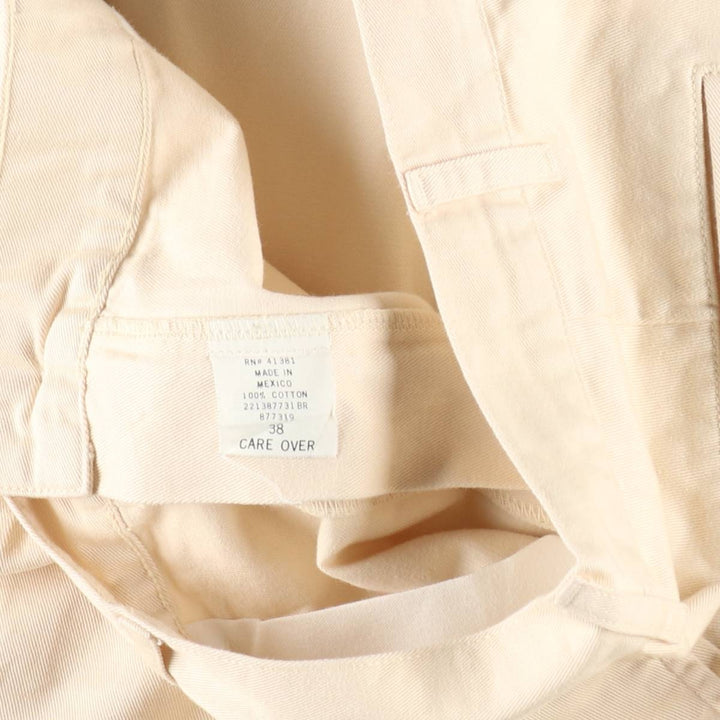 Ralph Lauren POLO by Ralph Lauren Two-pleat Chino Shorts, Men's, Size W37 cotton ivory Vintage Second Hand