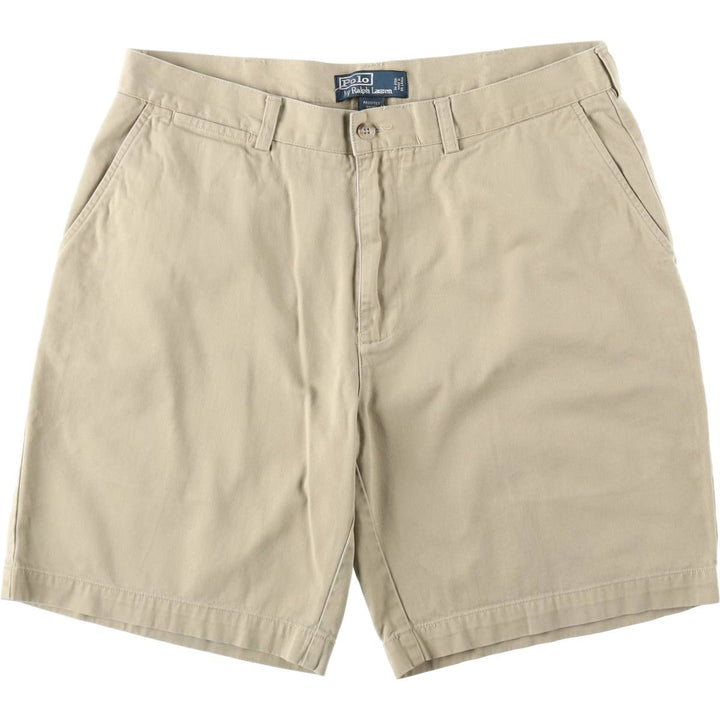 Ralph Lauren POLO by Ralph Lauren PROSPECT PANT Chino Shorts, Men's Size W34 (approx.) cotton Beige type Vintage Second Hand
