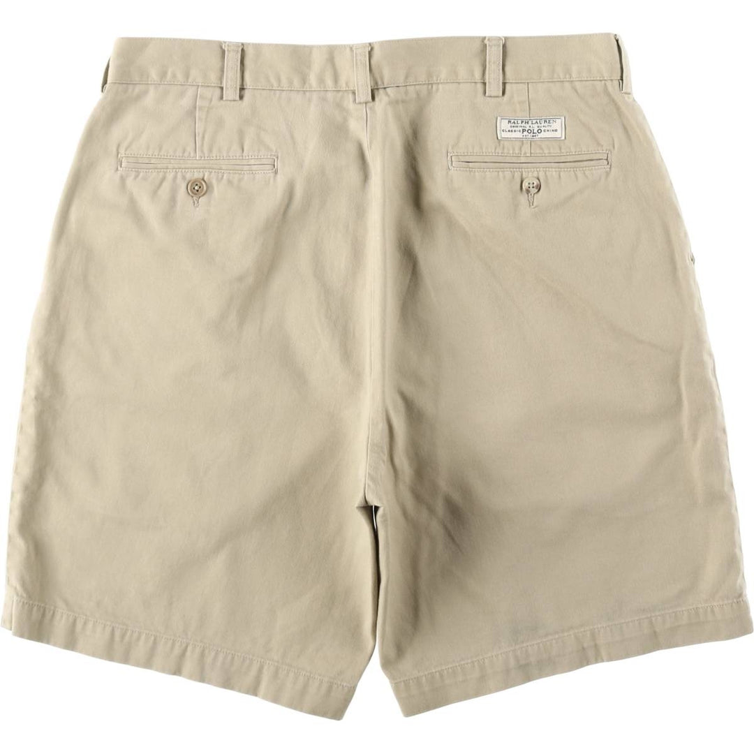 Ralph Lauren POLO by Ralph Lauren PROSPECT PANT Chino Shorts, Men's Size W34 (approx.) cotton Beige type Vintage Second Hand