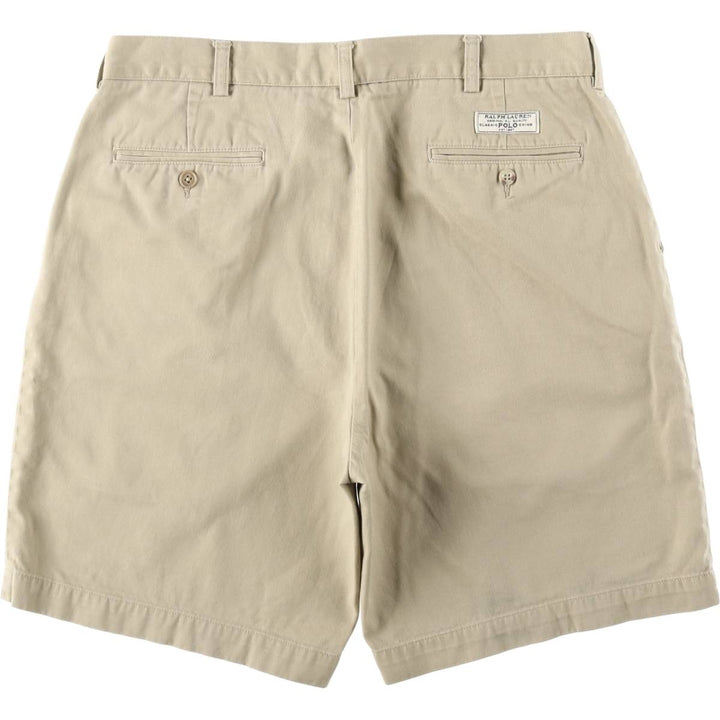 Ralph Lauren POLO by Ralph Lauren PROSPECT PANT Chino Shorts, Men's Size W34 (approx.) cotton Beige type Vintage Second Hand