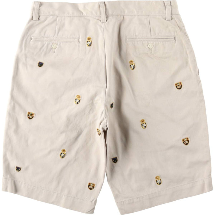 Ralph Lauren POLO by Ralph Lauren all-over print chino shorts, men's size W34 cotton Beige type Vintage Second Hand