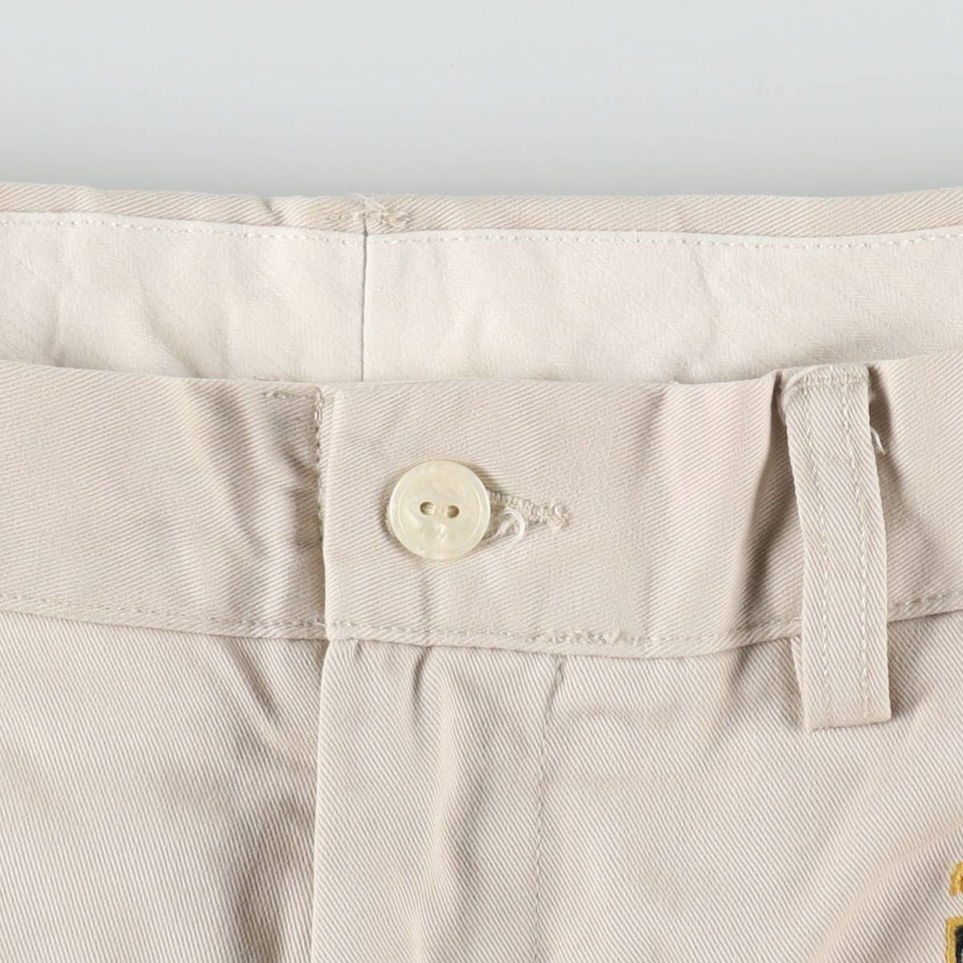 Ralph Lauren POLO by Ralph Lauren all-over print chino shorts, men's size W34 cotton Beige type Vintage Second Hand