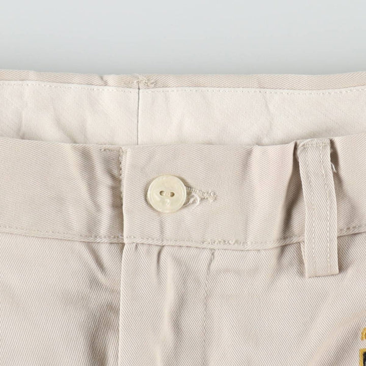 Ralph Lauren POLO by Ralph Lauren all-over print chino shorts, men's size W34 cotton Beige type Vintage Second Hand