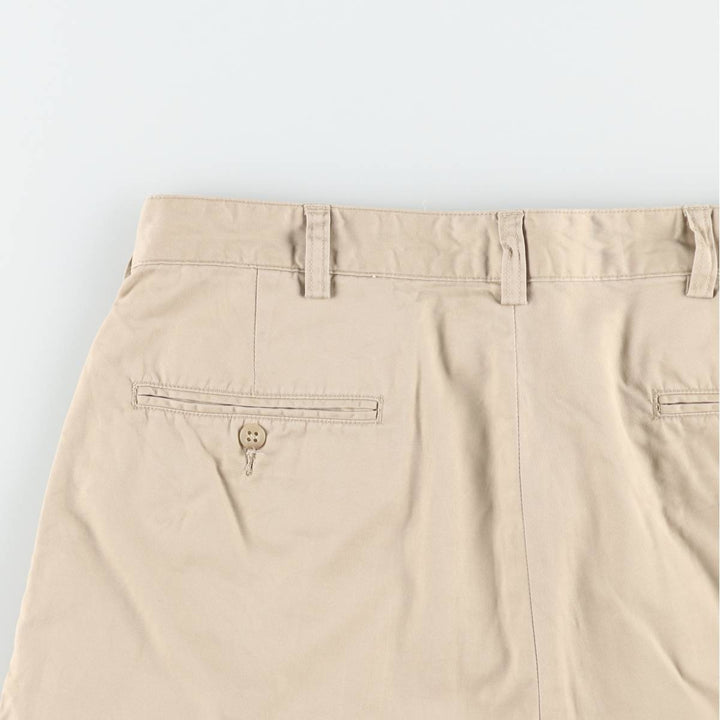 Ralph Lauren POLO by Ralph Lauren ANDREW SHORT Two-pleat chino shorts, short pants, men's size W34 cotton Beige type Vintage Second Hand