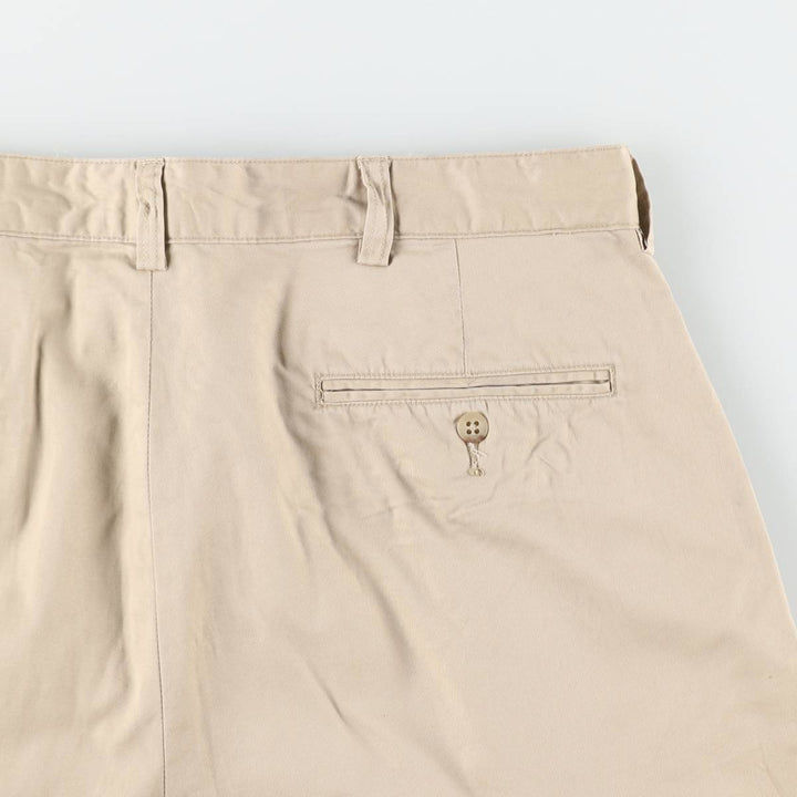 Ralph Lauren POLO by Ralph Lauren ANDREW SHORT Two-pleat chino shorts, short pants, men's size W34 cotton Beige type Vintage Second Hand