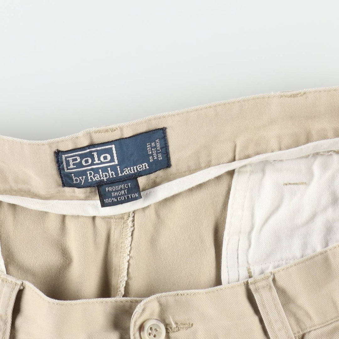 Ralph Lauren POLO by Ralph Lauren PROSPECT SHORT Chino shorts Short pants Men's w36 equivalent cotton Beige type Vintage Second Hand