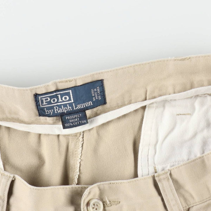 Ralph Lauren POLO by Ralph Lauren PROSPECT SHORT Chino shorts Short pants Men's w36 equivalent cotton Beige type Vintage Second Hand