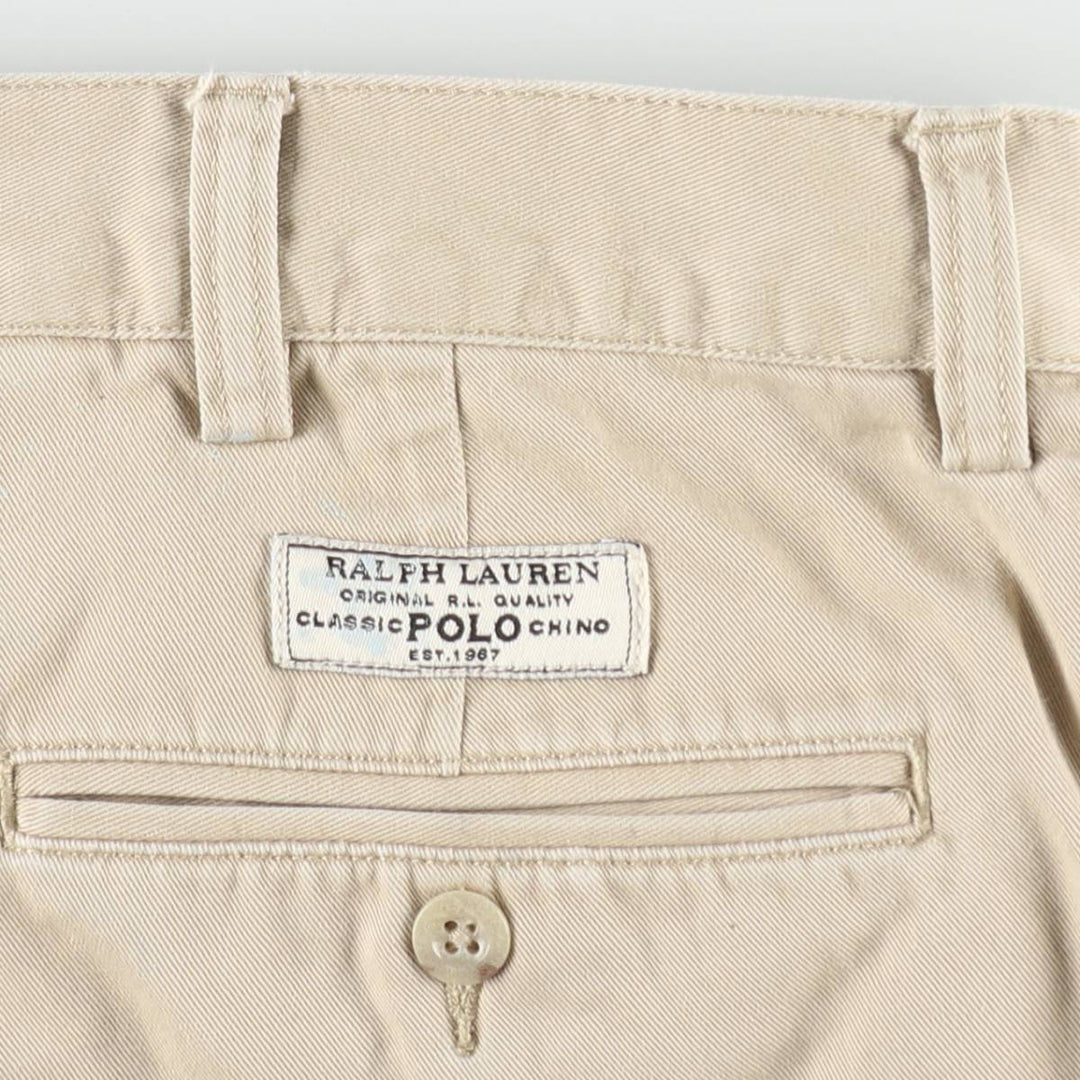 Ralph Lauren POLO by Ralph Lauren PROSPECT SHORT Chino shorts Short pants Men's w36 equivalent cotton Beige type Vintage Second Hand