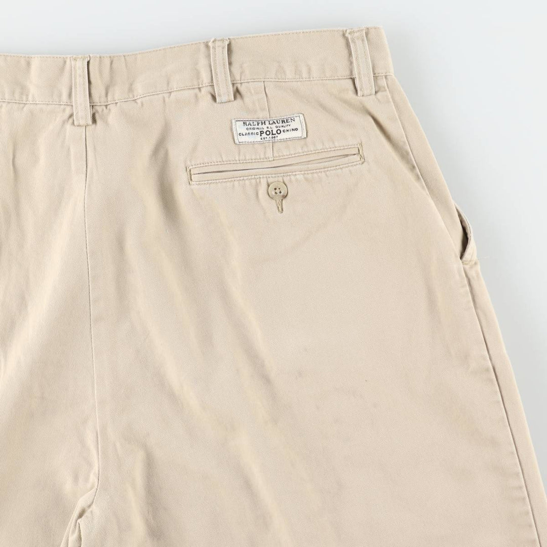 Ralph Lauren POLO by Ralph Lauren PROSPECT SHORT Chino shorts Short pants Men's w36 equivalent cotton Beige type Vintage Second Hand
