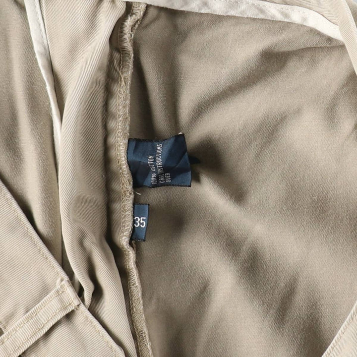Ralph Lauren POLO by Ralph Lauren ANDREW PANT Two-Pleat Chino Shorts Men's W35 (approx.) cotton Beige type Vintage Second Hand