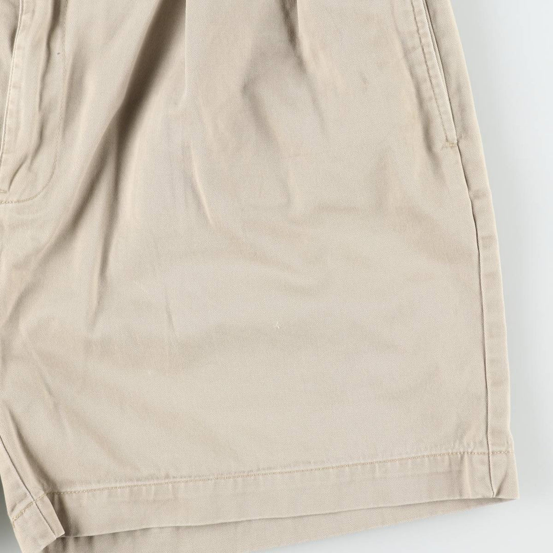Ralph Lauren POLO by Ralph Lauren ANDREW PANT Two-Pleat Chino Shorts Men's W35 (approx.) cotton Beige type Vintage Second Hand