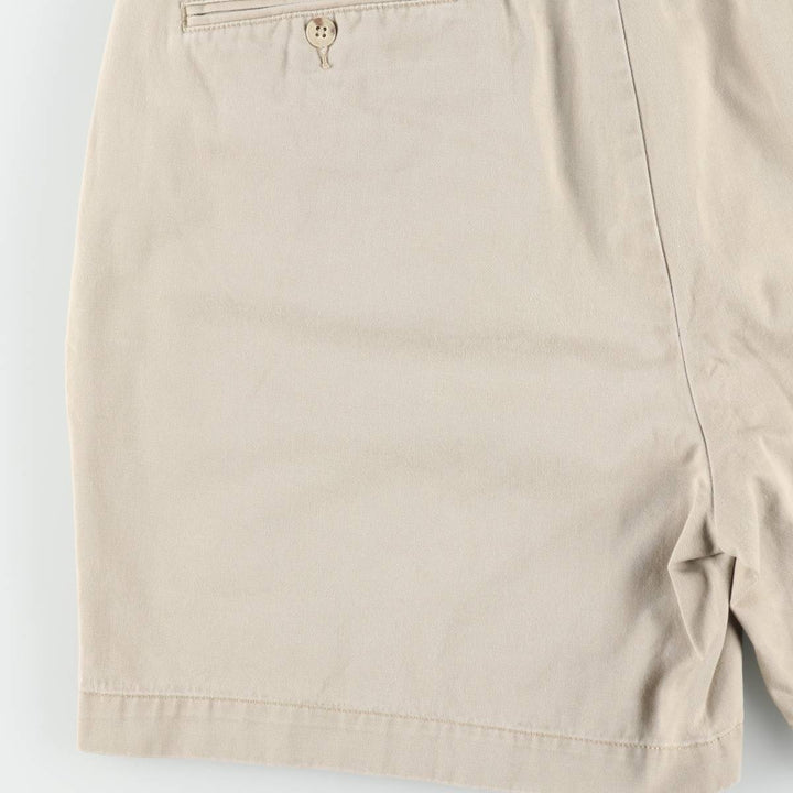 Ralph Lauren POLO by Ralph Lauren ANDREW PANT Two-Pleat Chino Shorts Men's W35 (approx.) cotton Beige type Vintage Second Hand