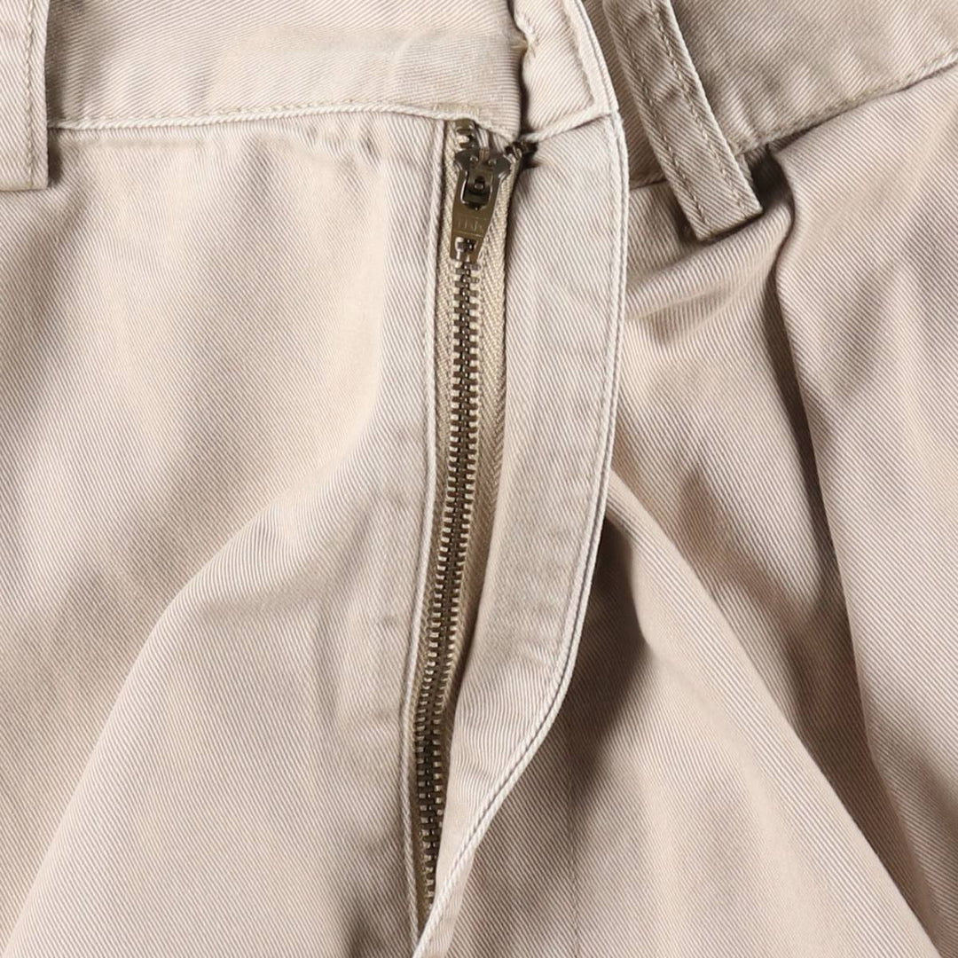 Ralph Lauren POLO by Ralph Lauren TYLER SHORT Two-pleat chino shorts, short pants, men's w35 equivalent cotton Beige type Vintage Second Hand
