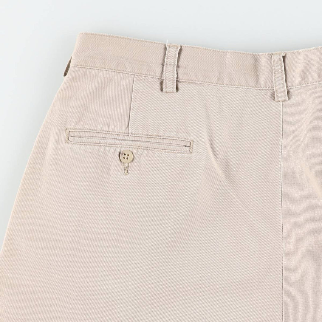 Ralph Lauren POLO by Ralph Lauren TYLER SHORT Two-pleat chino shorts, short pants, men's w35 equivalent cotton Beige type Vintage Second Hand