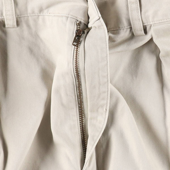 Ralph Lauren POLO by Ralph Lauren TYLER SHORT Two-Pleat Chino Shorts, Men's Size W37 (approx.) cotton Beige type Vintage Second Hand