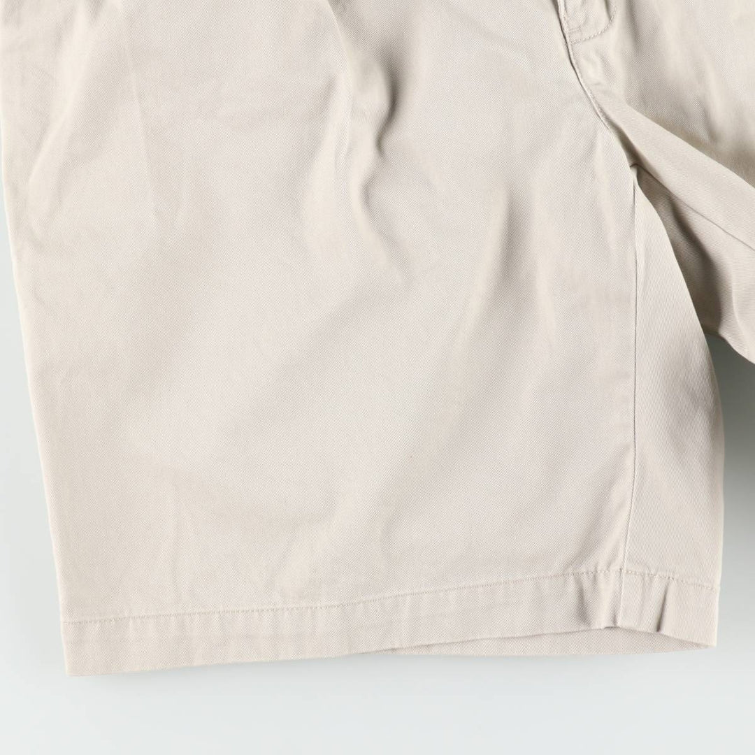 Ralph Lauren POLO by Ralph Lauren TYLER SHORT Two-Pleat Chino Shorts, Men's Size W37 (approx.) cotton Beige type Vintage Second Hand