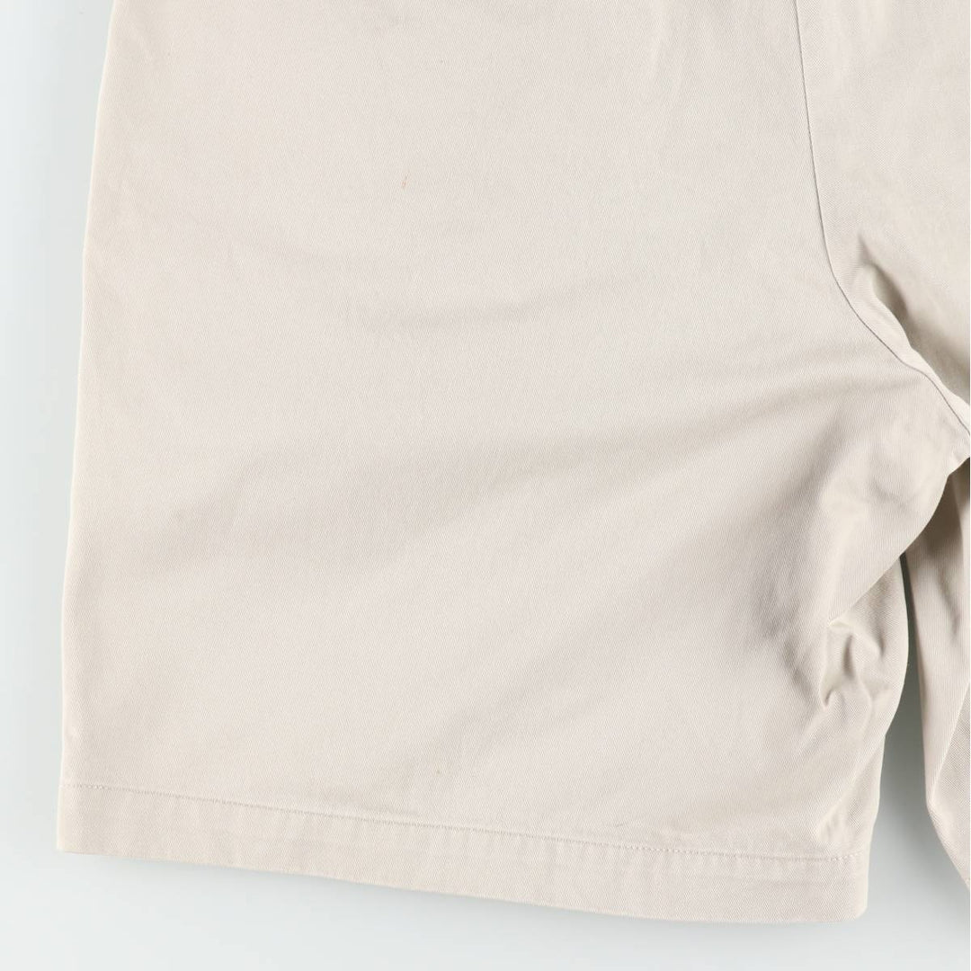 Ralph Lauren POLO by Ralph Lauren TYLER SHORT Two-Pleat Chino Shorts, Men's Size W37 (approx.) cotton Beige type Vintage Second Hand