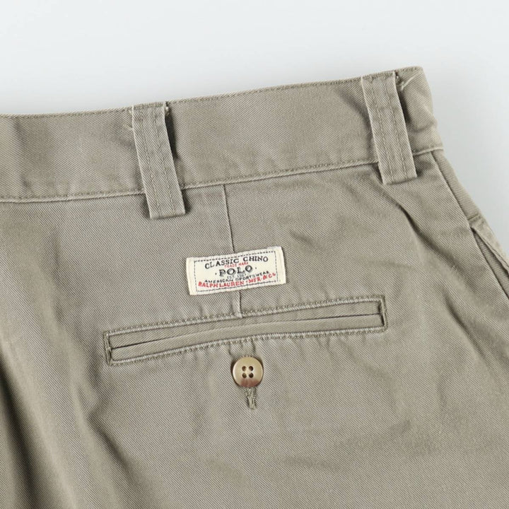 Ralph Lauren POLO by Ralph Lauren PHILIP SHORT Men's W37 (approx.) cotton Khaki type Vintage Second Hand