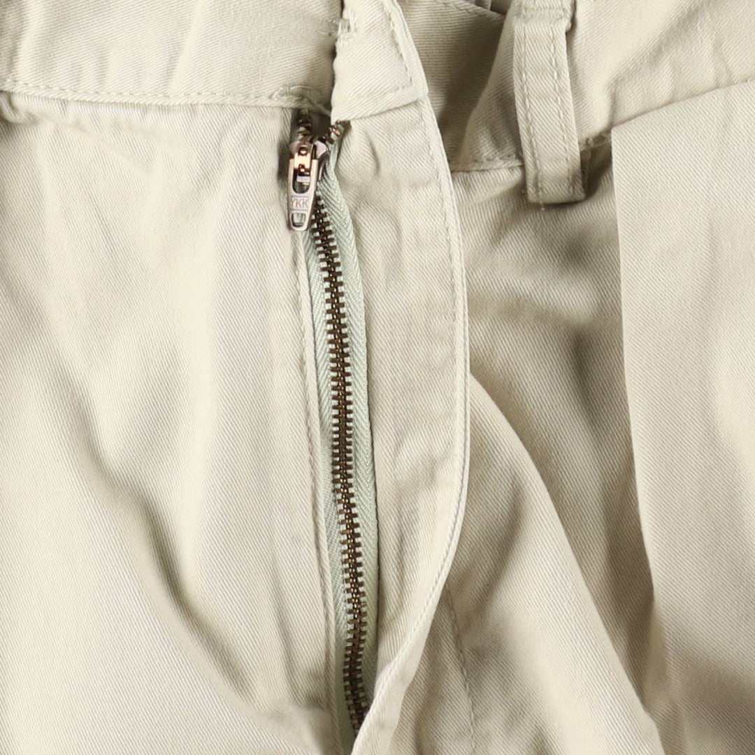 Ralph Lauren POLO by Ralph Lauren Two-pleat Chino Shorts, Men's Size W34 cotton Beige type Vintage Second Hand