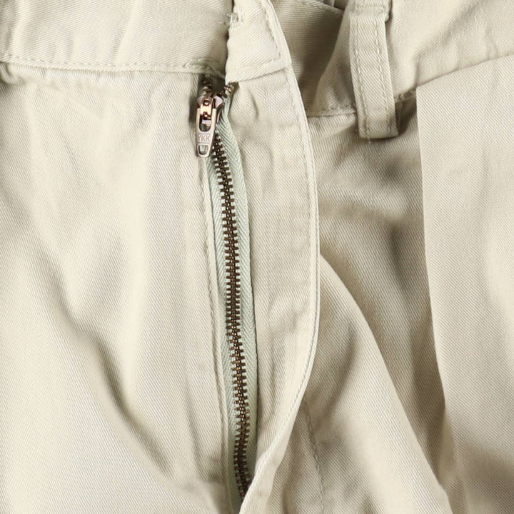 Ralph Lauren POLO by Ralph Lauren Two-pleat Chino Shorts, Men's Size W34 cotton Beige type Vintage Second Hand