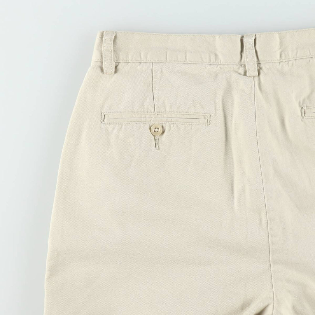 Ralph Lauren POLO by Ralph Lauren Two-pleat Chino Shorts, Men's Size W34 cotton Beige type Vintage Second Hand