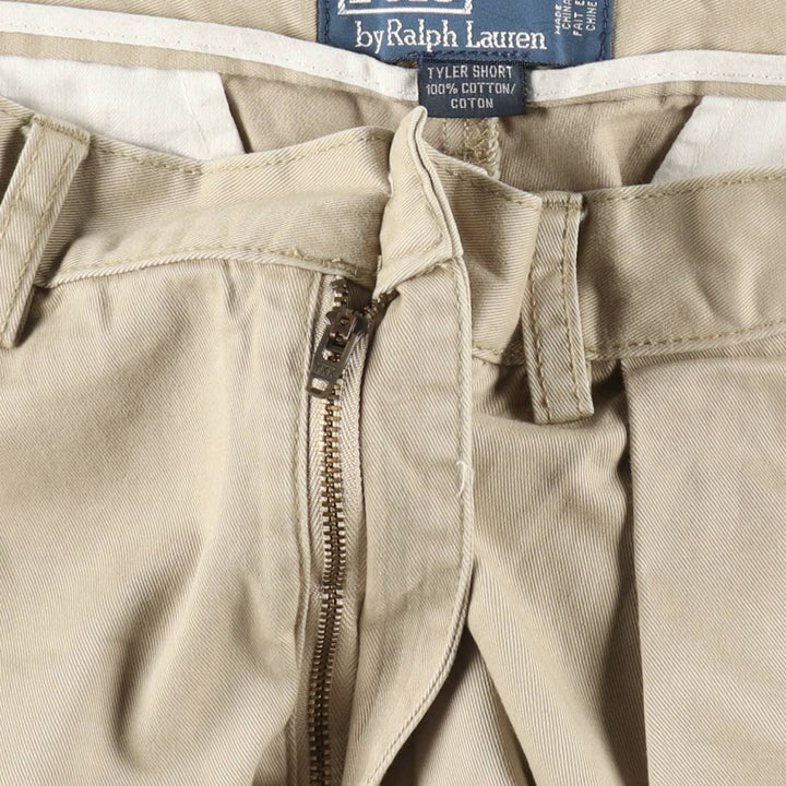 Ralph Lauren POLO by Ralph Lauren TYLER SHORT Two-pleat chino shorts, short pants, men's w35 equivalent cotton Beige type Vintage Second Hand