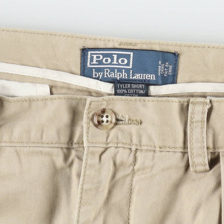 Ralph Lauren POLO by Ralph Lauren TYLER SHORT Two-pleat chino shorts, short pants, men's w35 equivalent cotton Beige type Vintage Second Hand