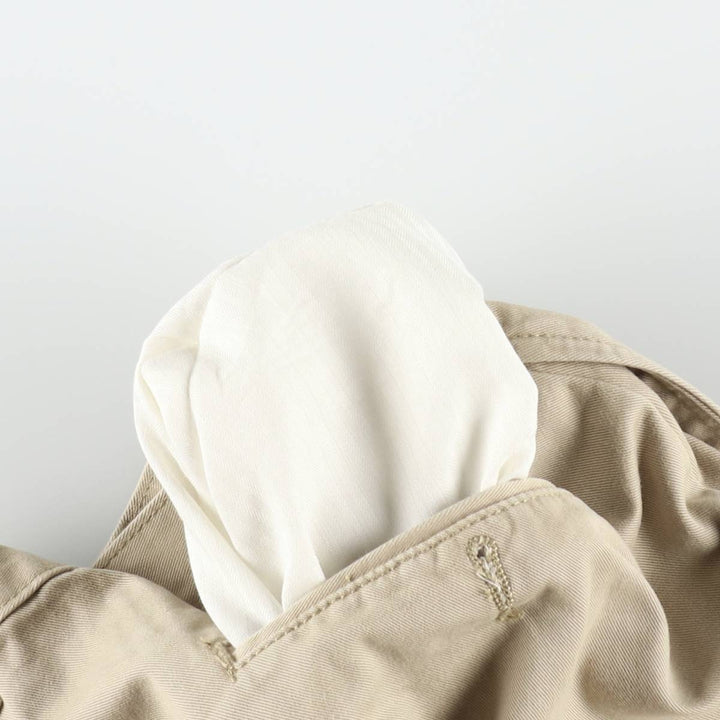 Ralph Lauren POLO by Ralph Lauren TYLER SHORT Two-pleat chino shorts, short pants, men's w35 equivalent cotton Beige type Vintage Second Hand