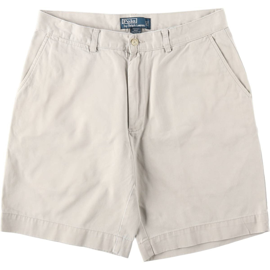 Ralph Lauren POLO by Ralph Lauren PROSPECT SHORT Chino shorts Short pants Men's W33 equivalent cotton ivory Vintage Second Hand
