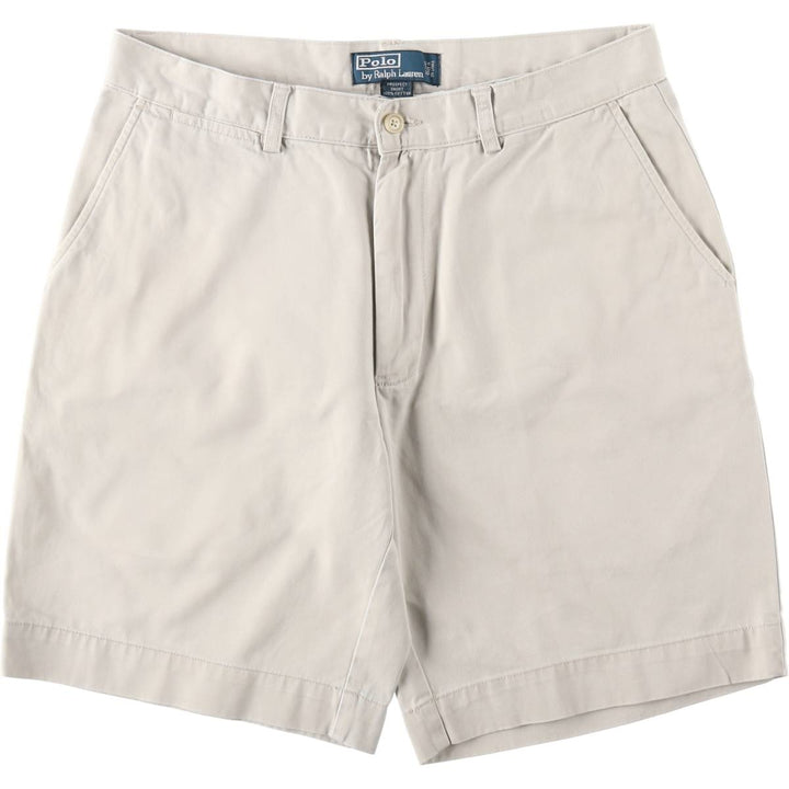 Ralph Lauren POLO by Ralph Lauren PROSPECT SHORT Chino shorts Short pants Men's W33 equivalent cotton ivory Vintage Second Hand