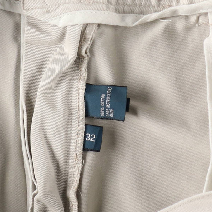 Ralph Lauren POLO by Ralph Lauren PROSPECT SHORT Chino shorts Short pants Men's W33 equivalent cotton ivory Vintage Second Hand