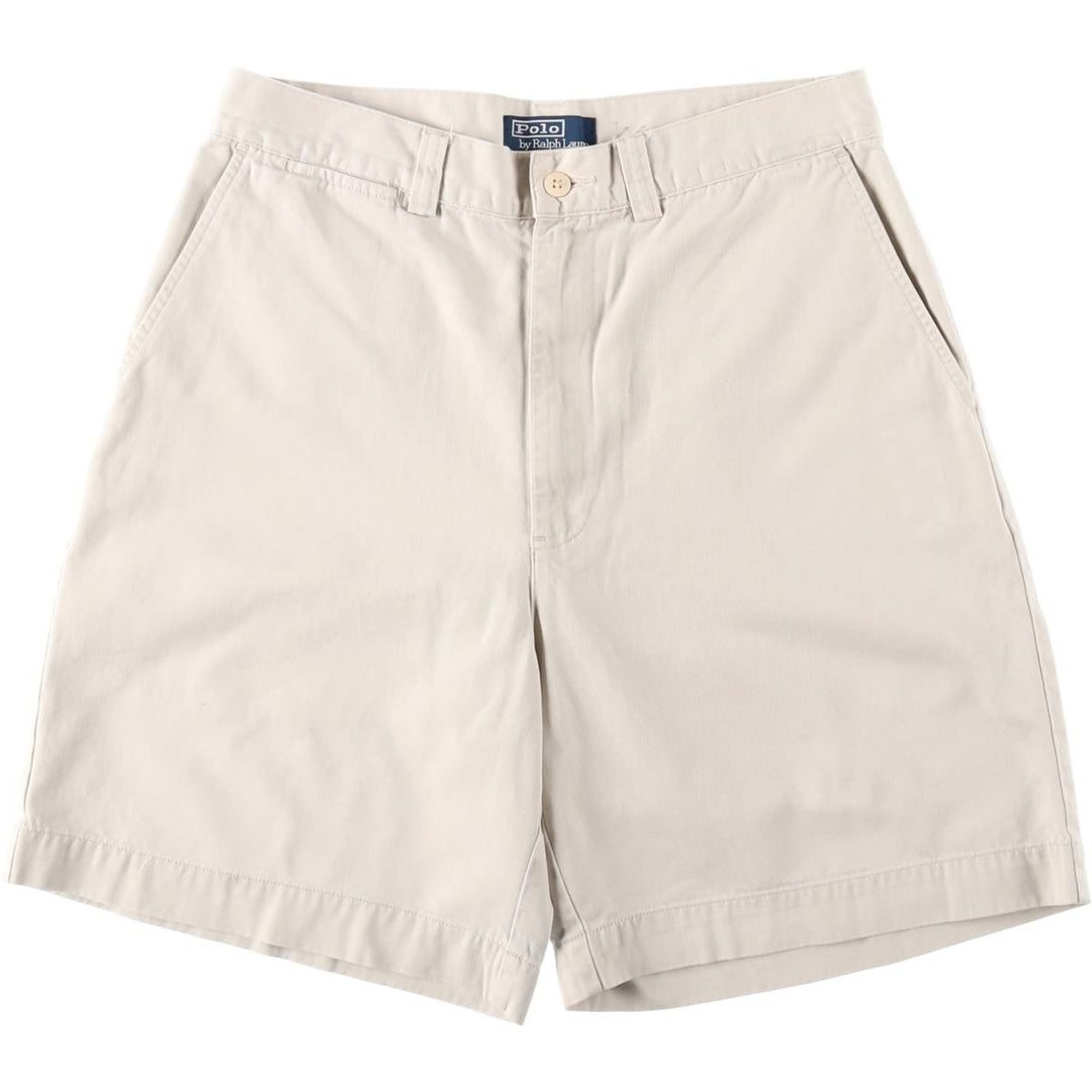 Ralph Lauren POLO by Ralph Lauren PHILIP SHORT Chino shorts Short pants Men's W32 equivalent cotton ivory Vintage Second Hand