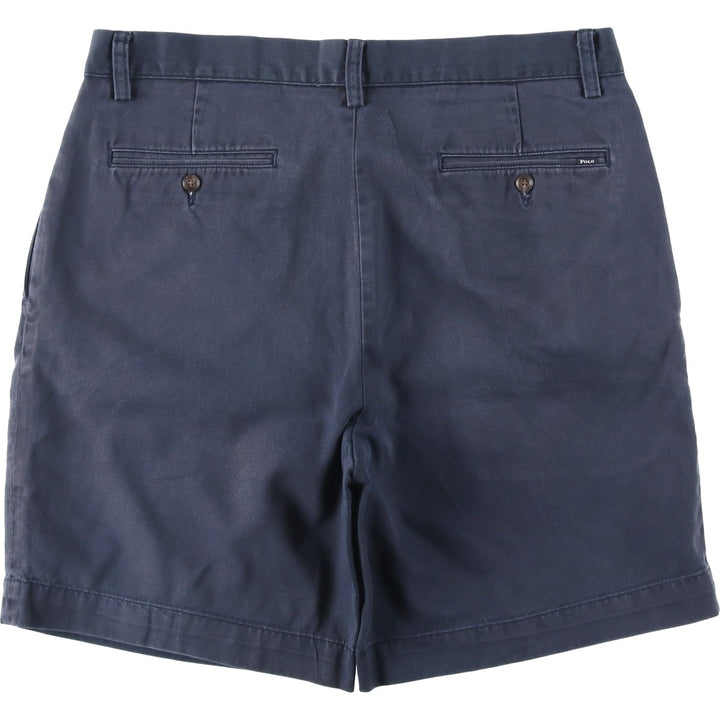 Ralph Lauren POLO by Ralph Lauren Two-pleat Chino Shorts Shorts Men's W36 cotton navy blue type Vintage Second Hand
